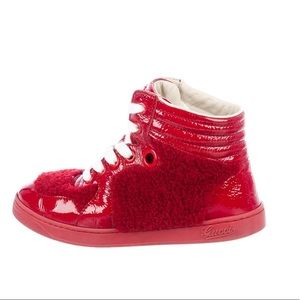 Red Gucci Kids Shoes